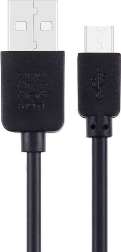 Haweel 1m Usb-A Til Micro Usb Hurtiglader Kabel 25w Svart