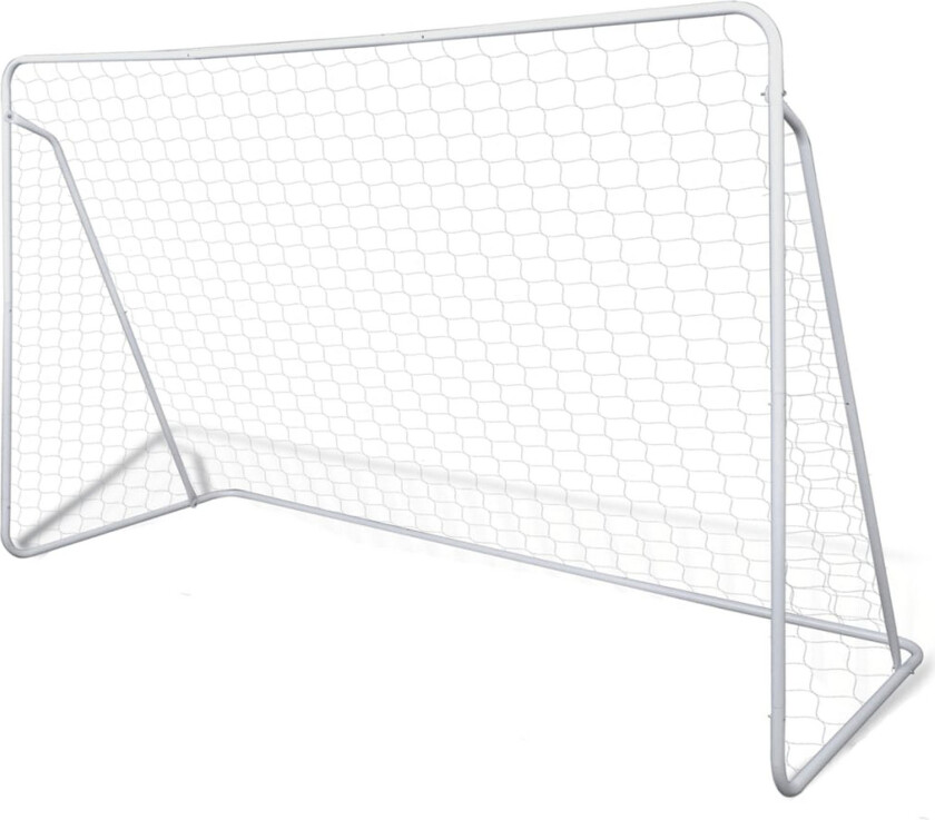 Fotballmål med nett 240 x 90 x 150 cm høykvalitets stål