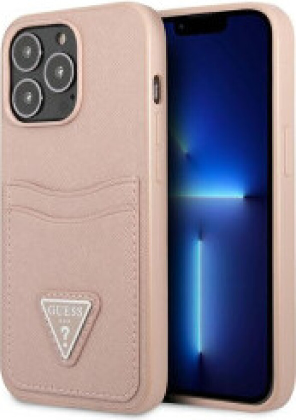 Guess Saffiano Double Card Triangle - Deksel for iPhone 13 Pro
