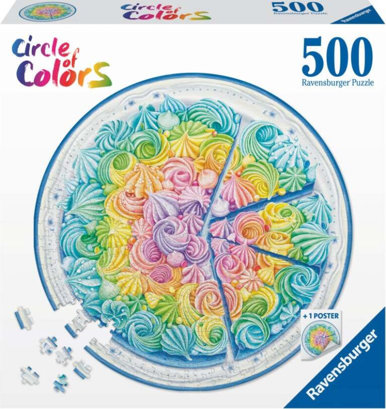 Puslespill 500 Rainbow Cake