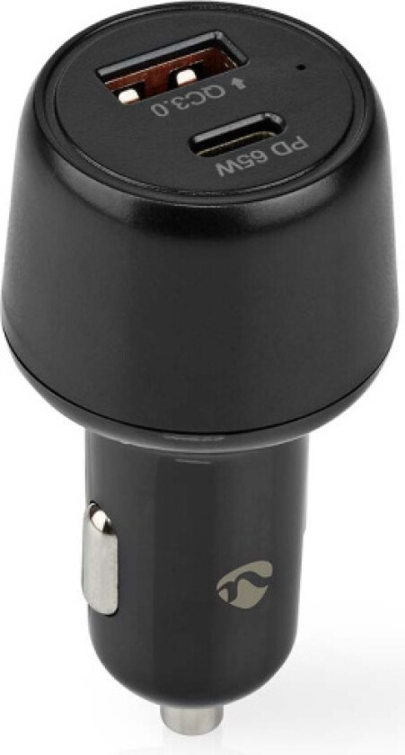 Auto-Ladegerät 65 W 2.0 3.0 3.25 A - Anzahl der Ausgänge: 2, Port Type: USB-A / USB-C™, Automatische Spannungswahl