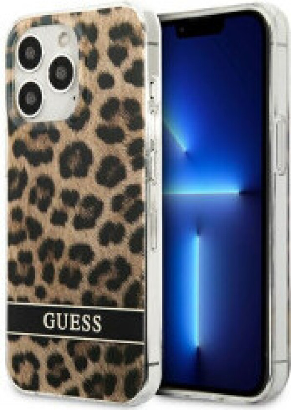 Guess Leopard Electro Stripe - Deksel for iPhone 13 Pro