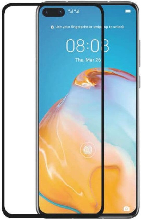 Glas Protector 3D Full Cover Black Huawei P40