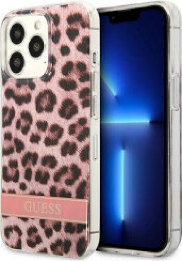 Guess Leopard Electro Stripe - Deksel til iPhone 13 Pro