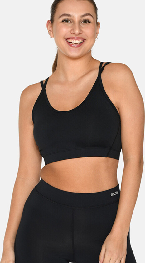 Slim Strap Sports BH Svart S