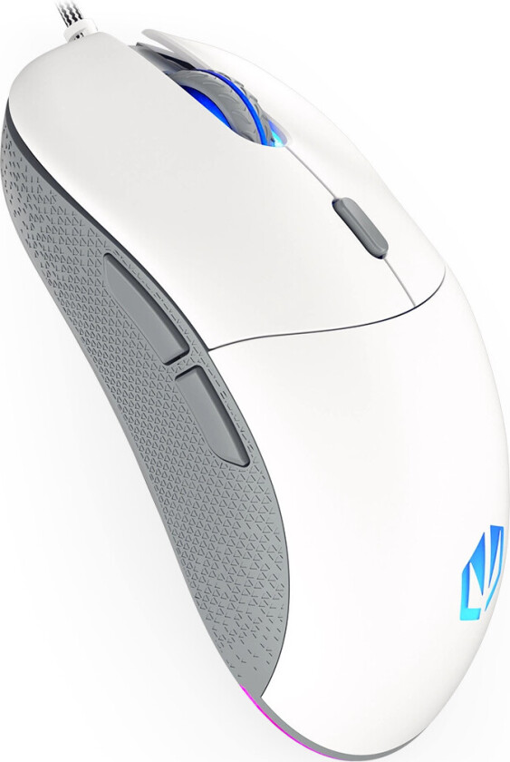 GEM Plus - White - Gaming mus - Optisk - 6 - Hvit