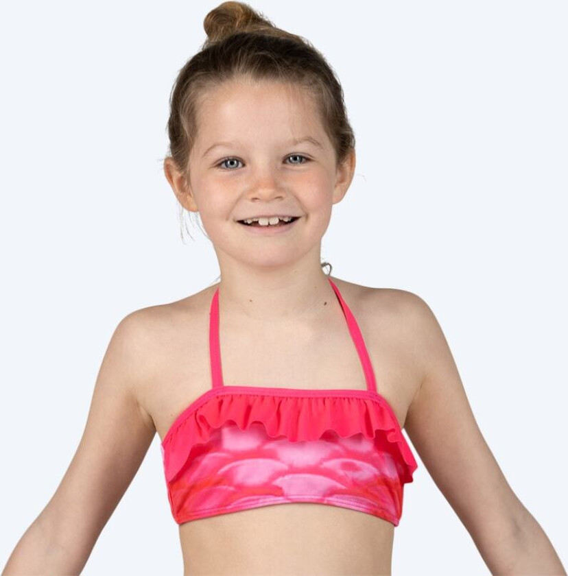 havfrue bikinitopp til jenter - Pink Blush