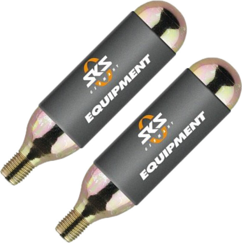 SKS Trykkluftpatron Gun 2 stk.16 gr.gjenget, chromed brass