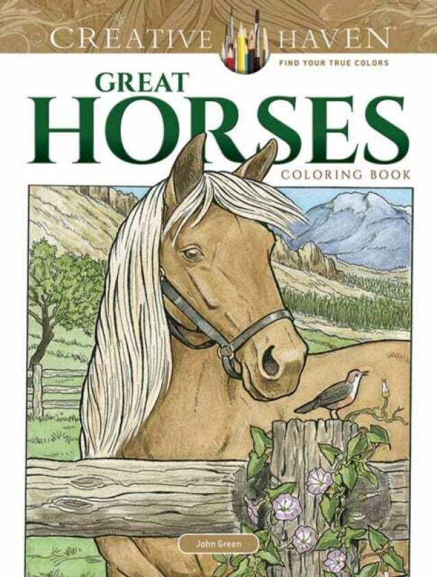 Creative Haven Great Horses Coloring Book av John Green