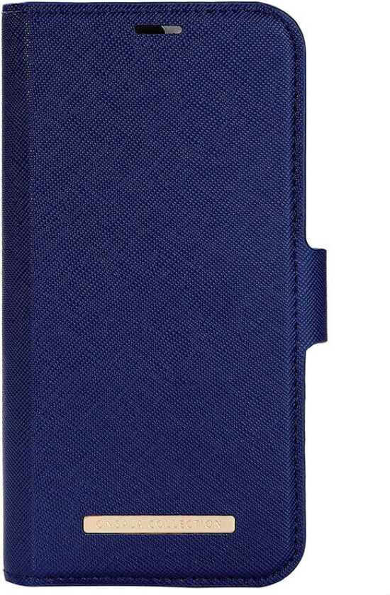 GEAR iPhone 14 / 13 ONSALA Fashion Collection PU Skinn Flipdeksel med Magnet & Lommebok - Navy Blue