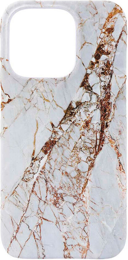 iPhone 15 Pro  Magseries Plast Deksel - MagSafe-Kompatibelt - White Rhino Marble