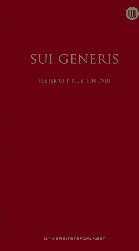 Sui generis av Marianne Jenum Hotvedt, Bernard Johann Mulder, Marie Nesvik, Tron Løkken Sundet