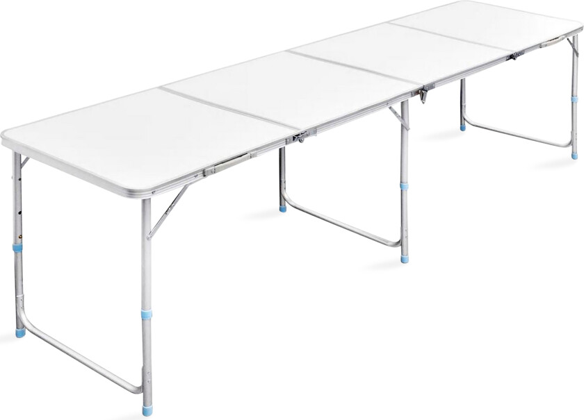 Sammenleggbart campingbord høydejusterbar - 240 x 60 cm