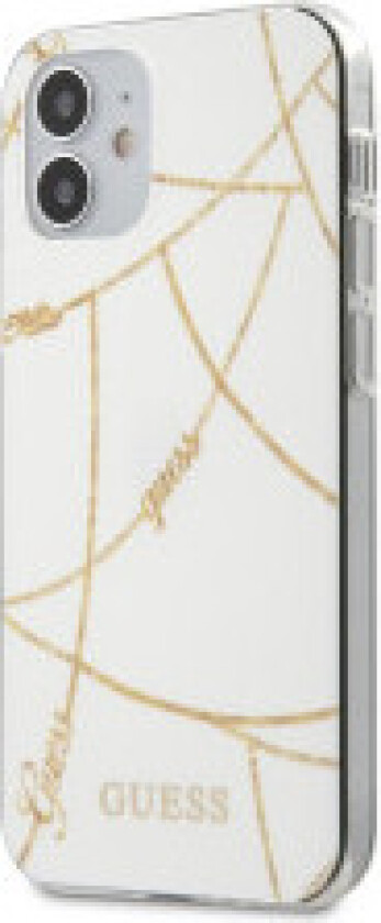 Guess Gold Chain - Deksel til iPhone 12 Mini