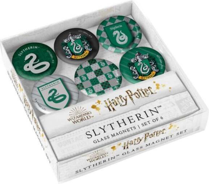 Harry Potter: Slytherin Glass Magnet Set av Insight Editions