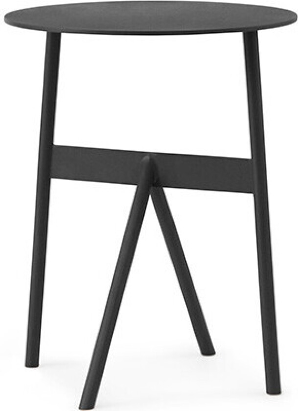 Stock Table sidebord Ø 37 cm H: 46 cm Black