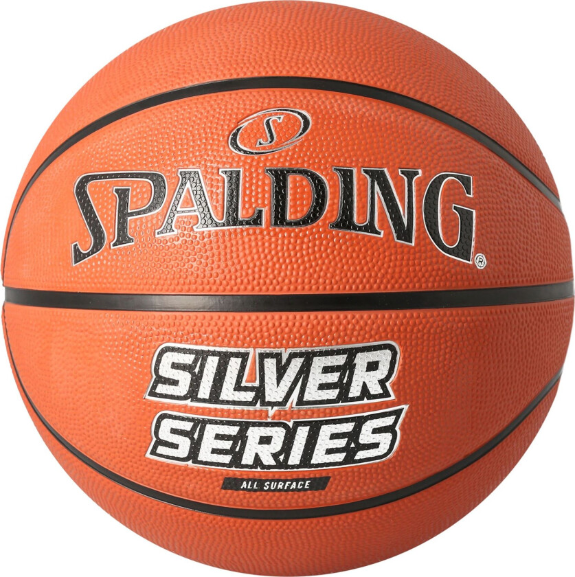 Silver Series Rubber Basketball, basketball Orange