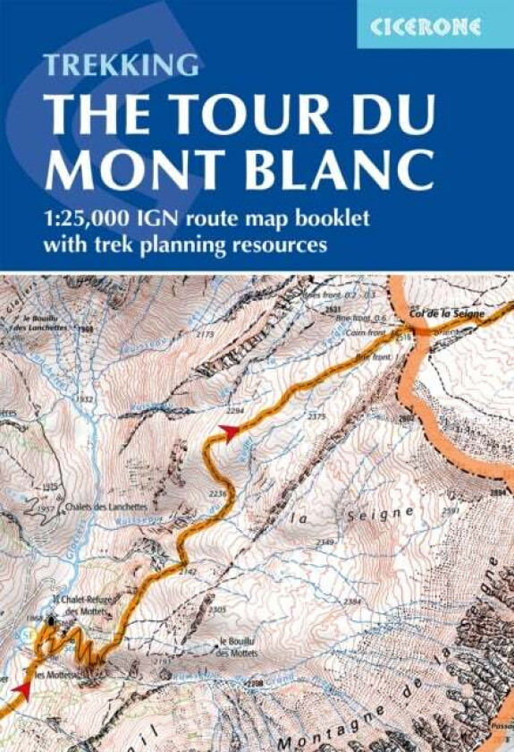 Tour Du Mont Blanc Map Booklet Av Kev Reynolds, Lesley Williams, Jonathan Williams