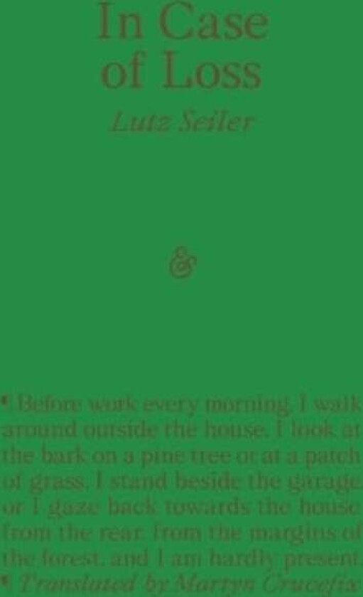In Case of Loss av Lutz Seiler