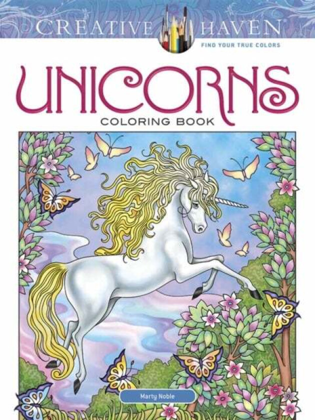 Creative Haven Unicorns Coloring Book av Marty Noble