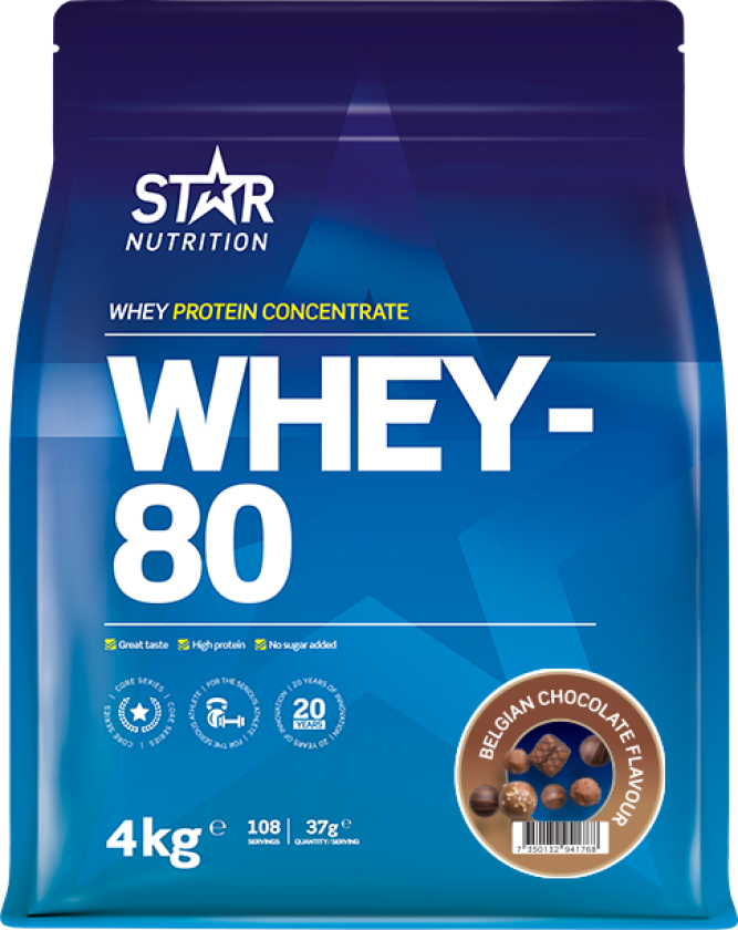 Whey-80 Myseprotein 4 kg