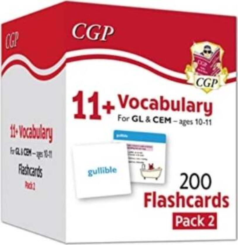11+ Vocabulary Flashcards for Ages 10-11 - Pack 2 av CGP Books