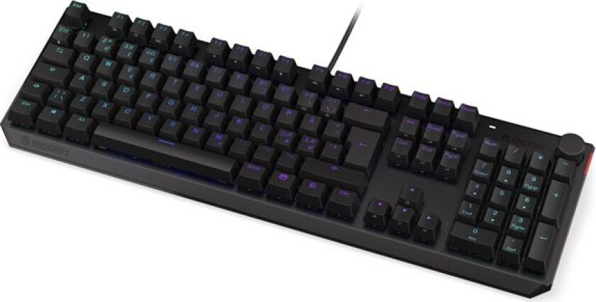 Thock Full-size - Kailh Box Red - Gamingtastatur - Nordisk - Svart