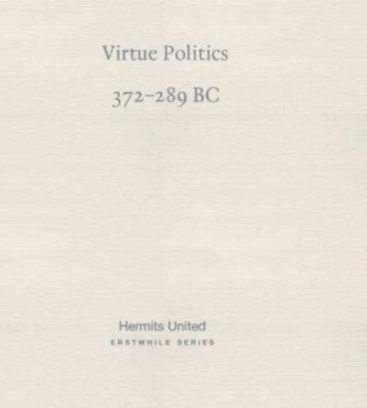 Virtue Politics Av Mingyuan Mencius