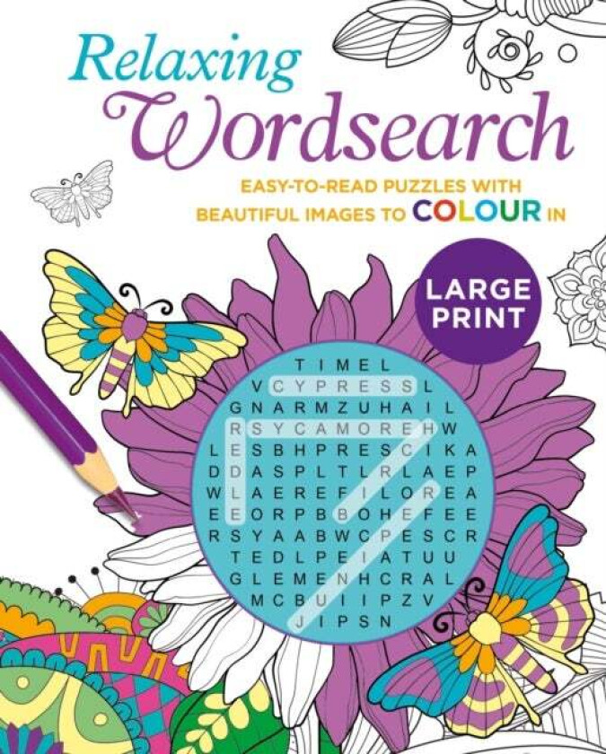 Relaxing Large Print Wordsearch av Eric Saunders