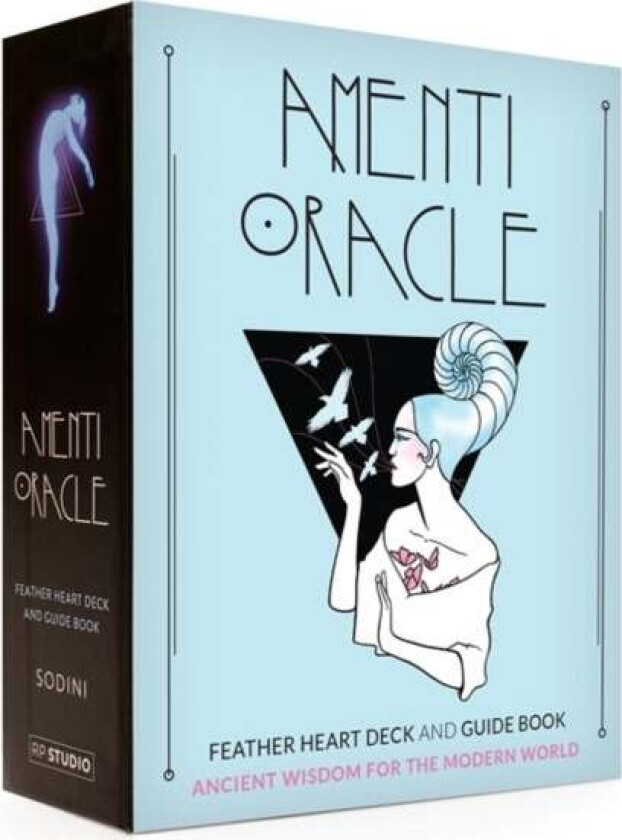Amenti Oracle Feather Heart Deck and Guide Book av Jennifer Sodini