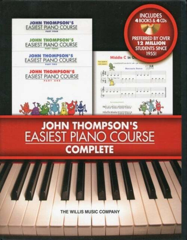 John Thompson's Easiest Piano Course - Complete av John Thompson