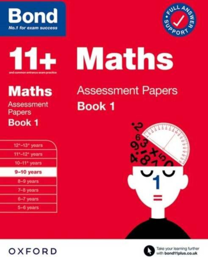 Bond 11+: Bond 11+ Maths Assessment Papers 9-10 yrs Book 1: For 11+ GL assessment and Entrance Exams