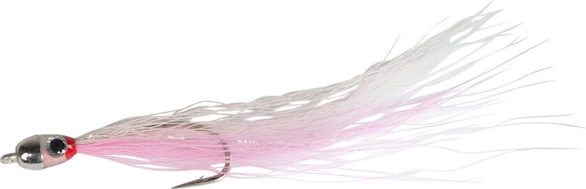 Jiggy Fly Pink/white #6, flue Pink/White