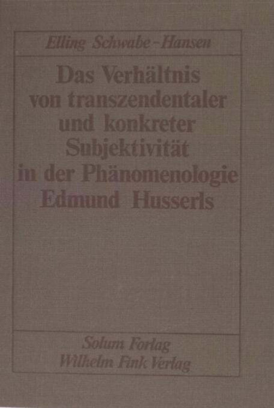 Das verheltnis von tranzen av Elling Schwabe-Hansen