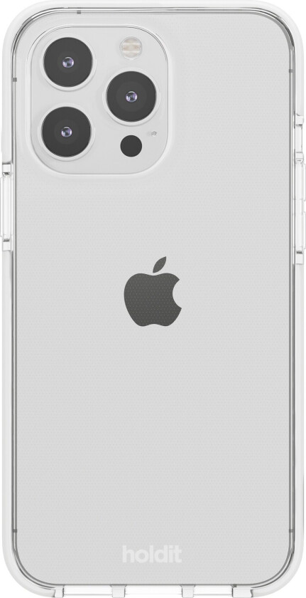 Holdit iPhone 14 Pro Seethru Deksel - White