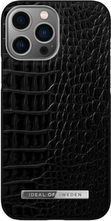 Ideal Of Sweden Iphone 13 Pro Atelier Case Noir Croco