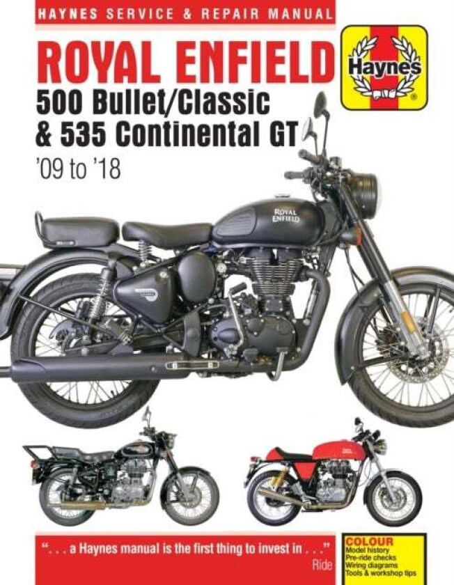 Royal Enfield Bullet and Continental GT Service & Repair Manual (2009 to 2018) av Matthew Coombs