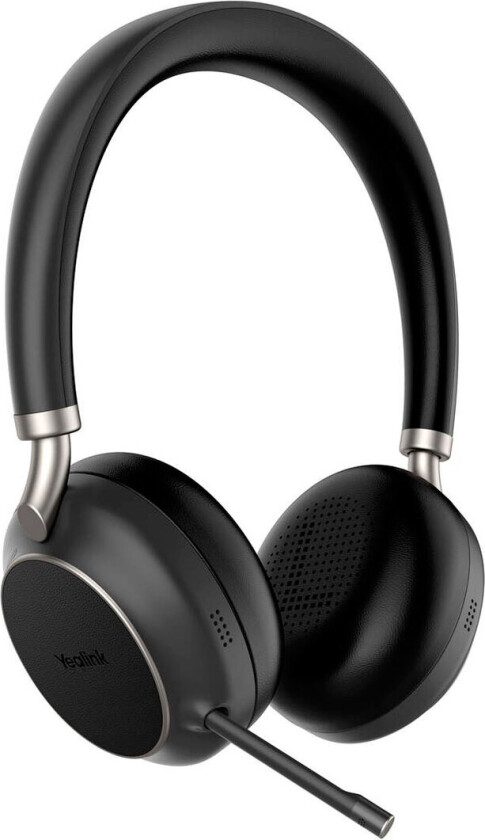 BH76 UC - Hodesett - on-ear - Bluetooth - trådløs - aktiv støydemping - USB-A via Bluetooth-adapter - svart - med ladestativ