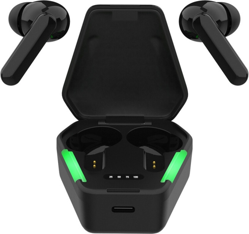 True Wireless Gaming In-Ear Hodetelefoner - Svart