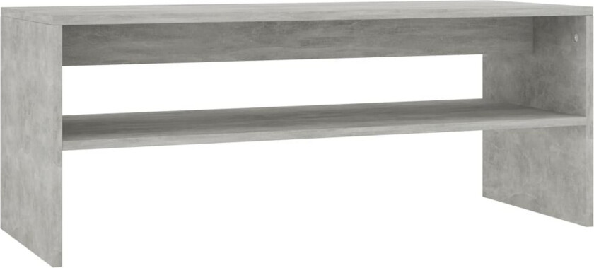 Salongbord betonggrå 100x40x40 cm sponplate