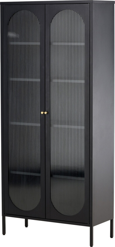 Lima Vitrineskap 80x180 cm Svart - Venture Home