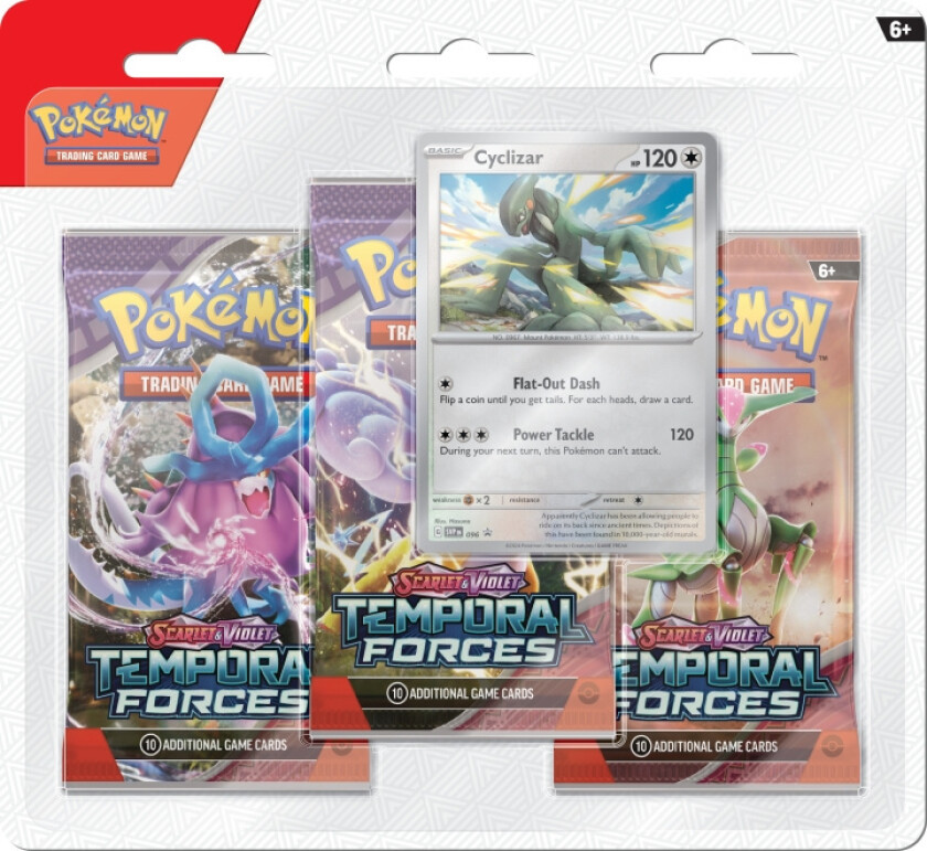 Scarlet & Violet 5: Temporal Forces 3-Pack Blister samlekort, Cyclizar