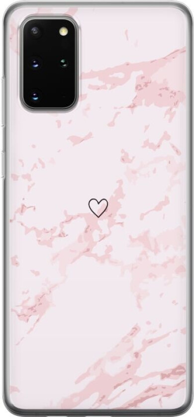 Mobildeksel til Samsung Galaxy S20+ med Rosa Hjerte motiv