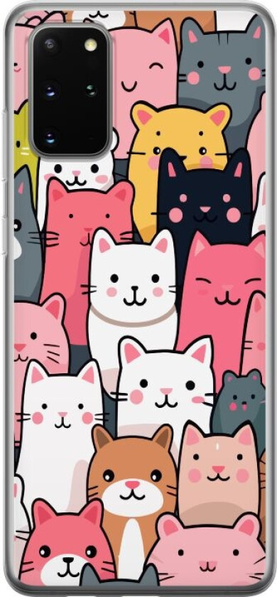 Mobildeksel til Samsung Galaxy S20+ med Kattmønster motiv