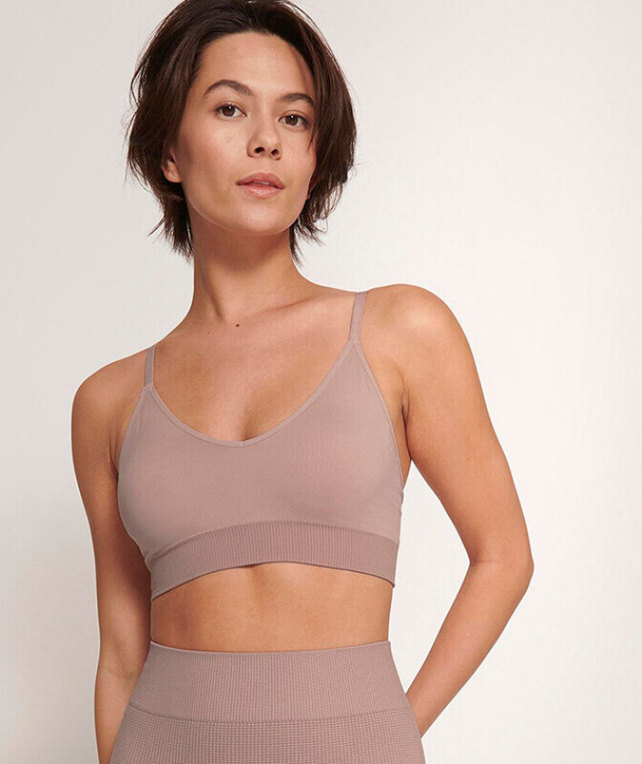 Ever Infused Aloe Bralette BH, Farge: Gulgy Mauve, Størrelse: L, Kvinner