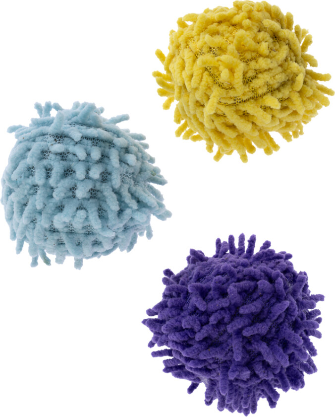 Pompom Ball-Sett med kattemynte - 3 Stk