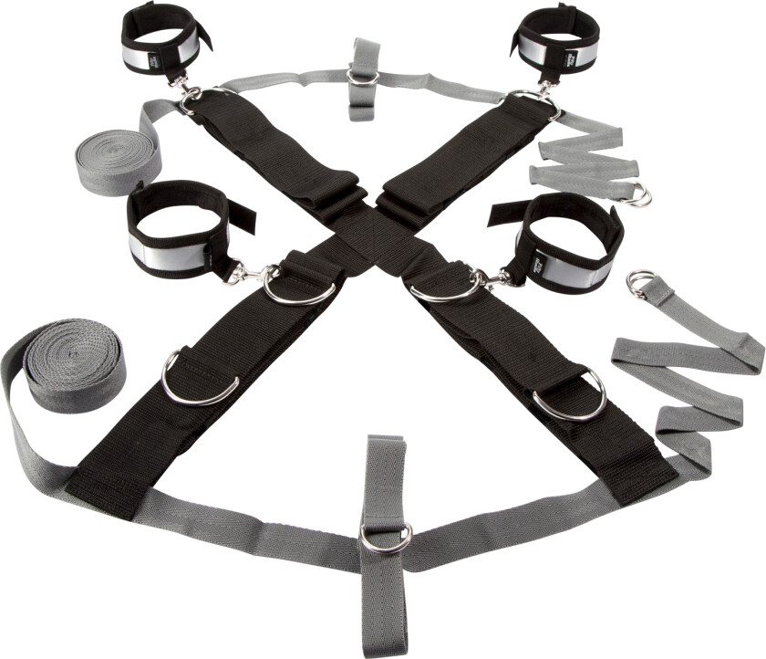 Bondage-sett til Seng - Grå