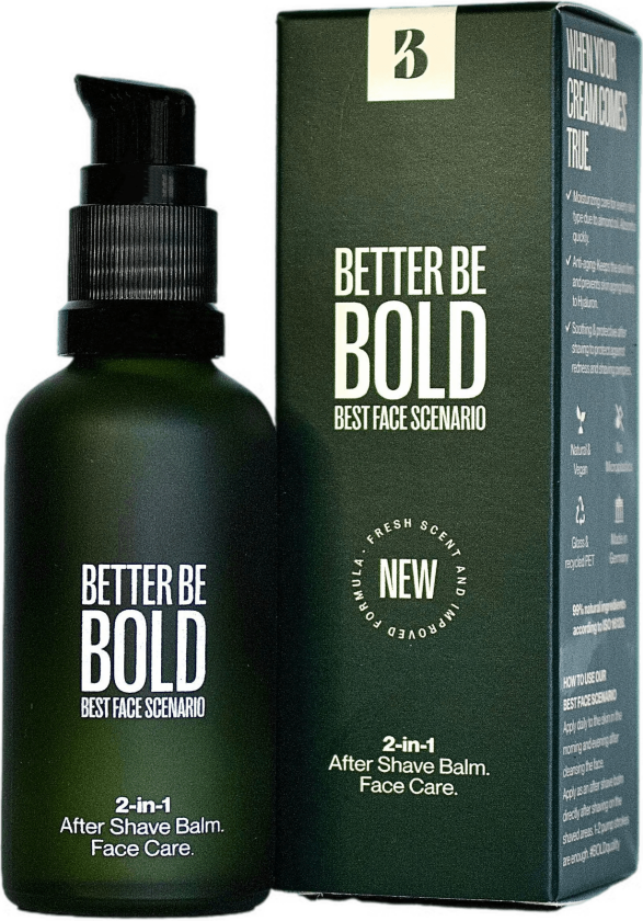 Better Be Bold, 2in1 Aftershave Balm & Face Cream