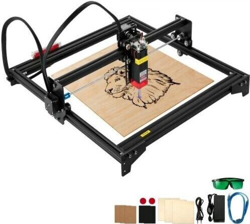 Desktop Laser Engraver 16,1"x15,7" Stort graveringsområde 5,5W Laser Power