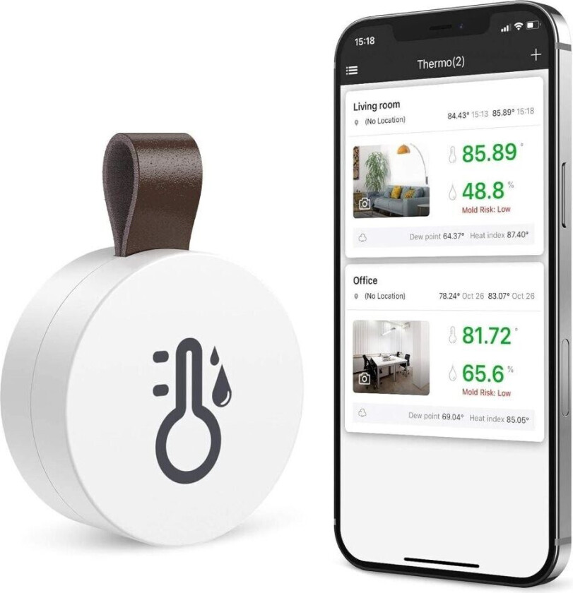 Trådløst termometer og hygrometer for smarte hjem